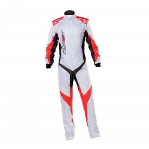 Adult Karting Suit/Race/Rally One Piece Cordura Suit Go Kart Racing Suit Black & red, XXXXL 